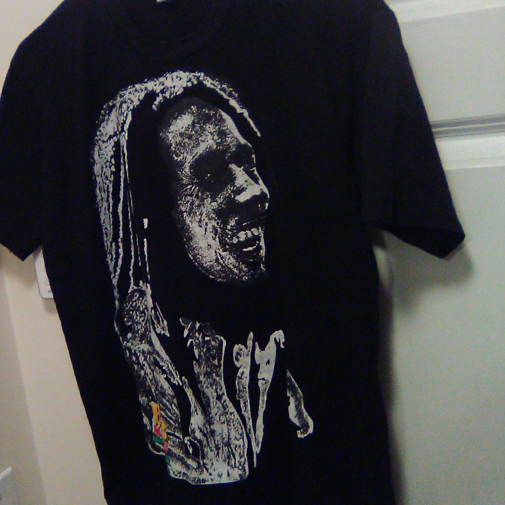Vintage 90's Bob Marley 3-D Print T-shirt